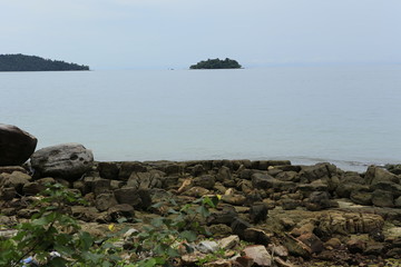 Paysage de l'île de Koh Rong au Cambodge