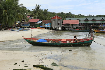 Paysage de l'île de Koh Rong au Cambodge