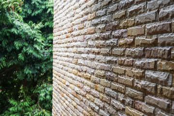 brown brick wall background texture outdoor exterior
