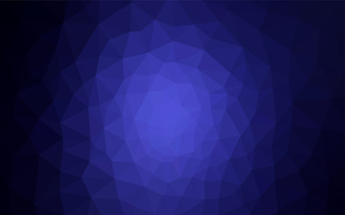 Obraz premium Dark BLUE vector abstract polygonal background.