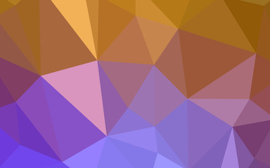 Light Pink, Yellow vector polygon abstract backdrop.