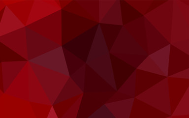 Fototapeta premium Light Orange vector abstract polygonal template.