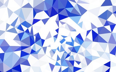 Dark BLUE vector gradient triangles texture.