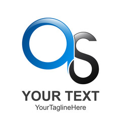 S letter logo, OS letter, creative logo design. vector icons.