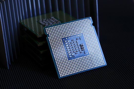 close up of CPU Computer Chips