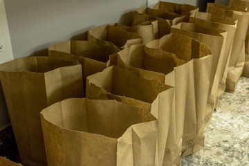 Brown paper bags 