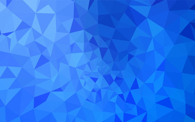 Fototapeta premium Light BLUE vector abstract polygonal background.