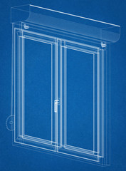 Window Design Architect Blueprint