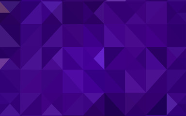 Dark Purple vector abstract polygonal pattern.