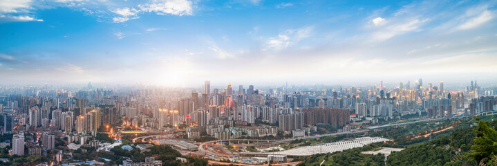 Modern city night scene, Chongqing, China
