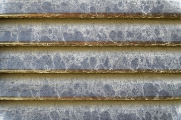 Dirty window shutters with dust and mark from raindrops on it