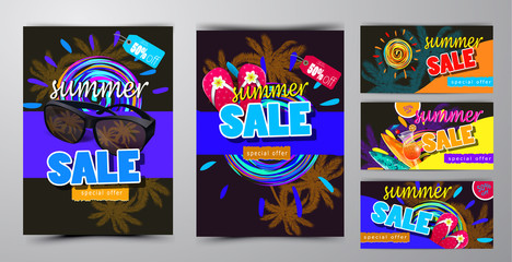 summer sale template banner