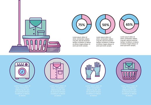 Laundry Infographic Layout