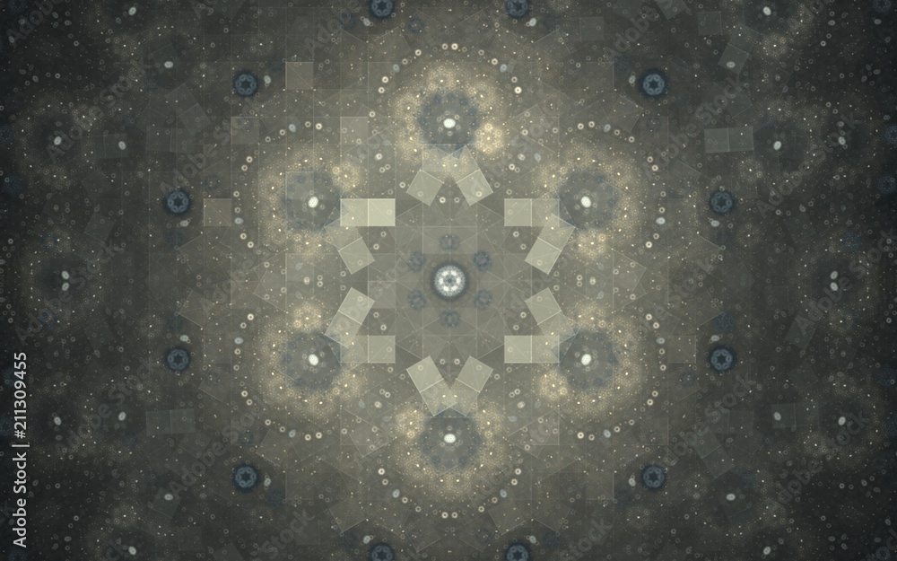 Fototapete digital generated image in the form of abstract geometric shapes of various shades and colors for us