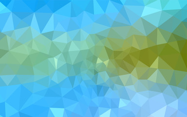 Fototapeta premium Light Blue, Green vector shining triangular layout.