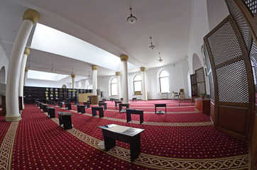 Interior of the classroom of the madrasah situated at the Ar-Rahma Mosque (Mercy Mosque). Celebrating nowruz (Turkic New Year). March 21, 2018. Kiev, Ukraine