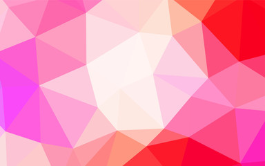 Fototapeta premium Light Pink, Blue vector shining triangular cover.