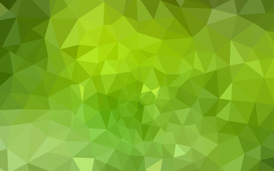 Light Green, Yellow vector low poly layout.