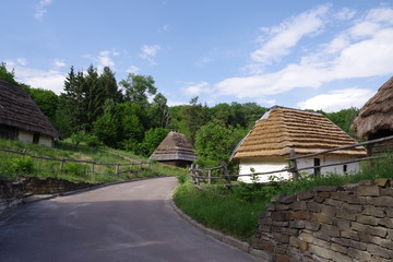 wooden house near the forest