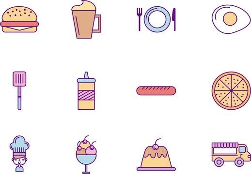 36 Fast Food Icons