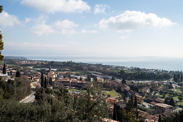 Fototapeta na wymiar Castle. Padenghe sul Garda is a town and comune in the province of Brescia, in Lombardy.