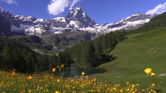 Mount Cervino or Matterhorn, Aosta Valley, Italy