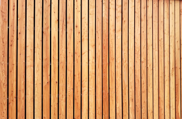 Larch wooden planks facade texture background - obrazy, fototapety, plakaty