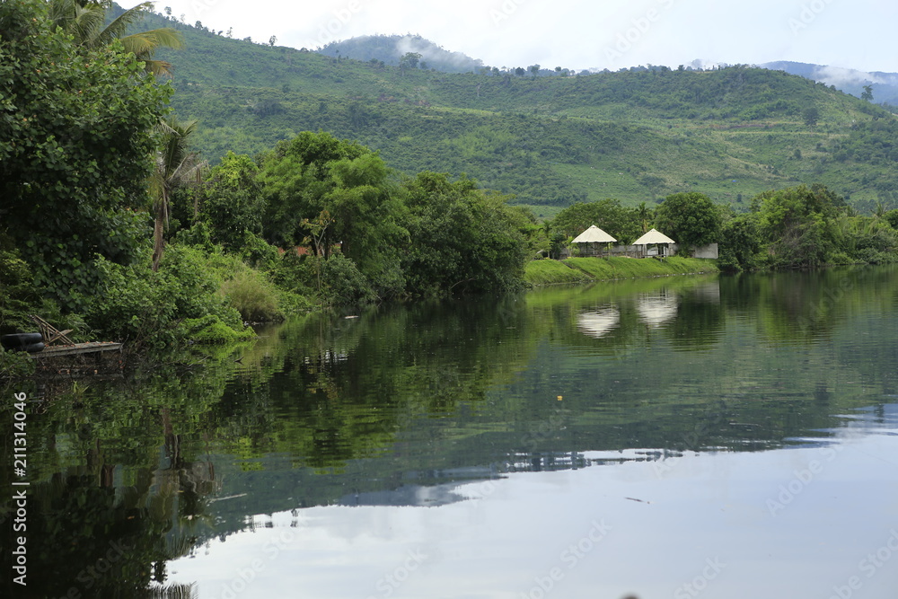 Canvas Prints Rivière Prek Tek Chhou à Kampot au Cambodge