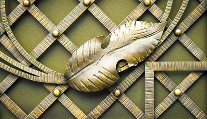 Beautiful forged metal ornament