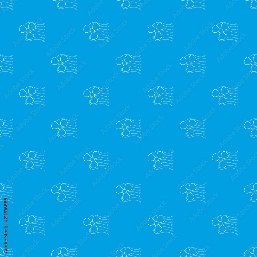 Poster ventilator pattern vector seamless blue repeat for any use