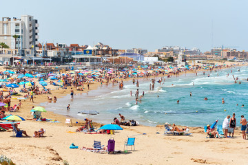 Beach of La Mata at summer. Costa Blanca. Spain