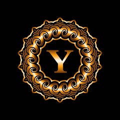 Luxury Letter Y Crest Logo