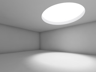 Abstract empty interior background 3d