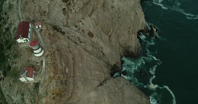 Aerial shot of Point Reyes, california