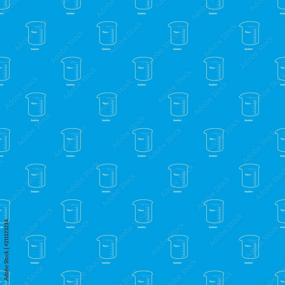 Poster measuring cup pattern vector seamless blue repeat for any use