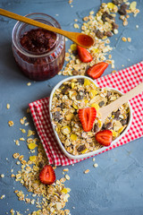 Healthy breakfast concept