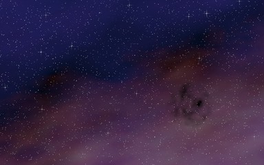Colorful and beautiful space background. Outer space. Starry outer space texture. 3D illustration