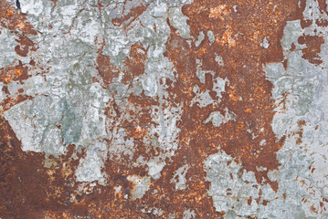 Rusty brown metal as background or wallpaper.