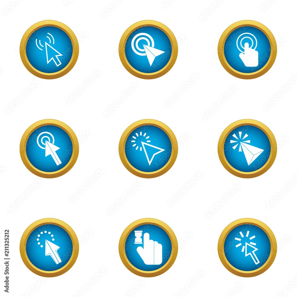 Poster snap icons set. flat set of 9 snap vector icons for web isolated on white background