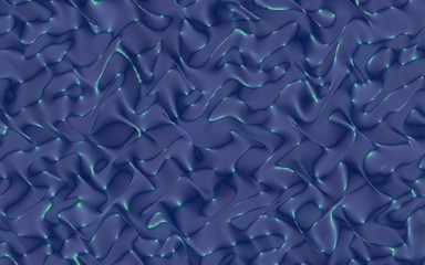 Graphic illustration - liquid pattern dark blue color. Modern abstract background. Design wallpaper. 3D illustration