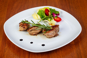 Delicious beef medallions