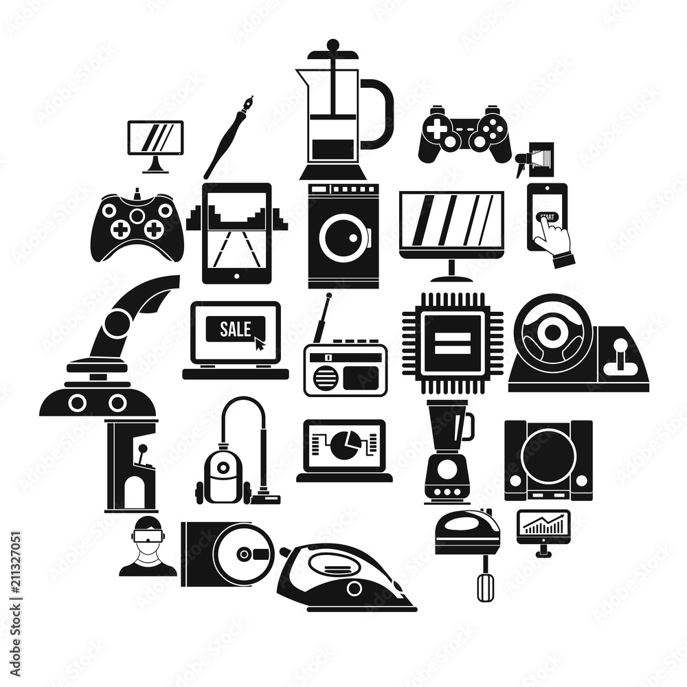 Poster mobile phone icons set. simple set of 25 mobile phone vector icons for web isolated on white backgro