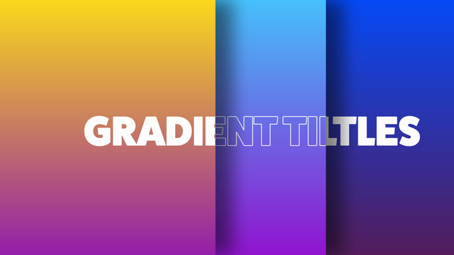Gradient Text Panel Transitions