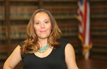 Portrait of a young attractive woman, woman lawyer in law office.