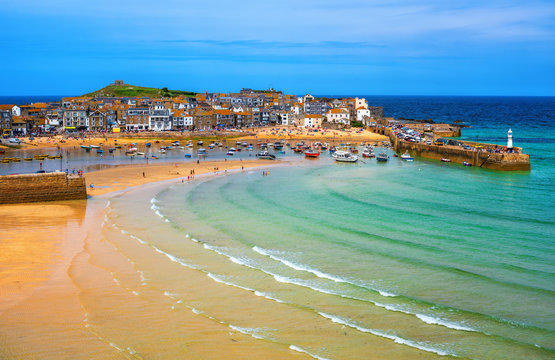 St Ives, A Popular Seaside Town And Port In Cornwall, England