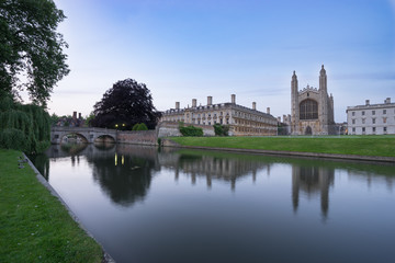 Fototapeta na wymiar Cambridge University and Kings College Chapel, UK
