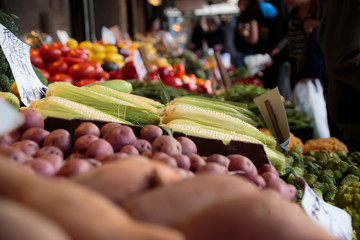 Vegetables at outdoor market