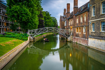 Newton's Mathematical Bridge in Cambridge. England