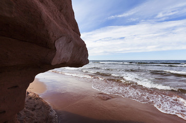 Thunder Cove rocks at Prince Edward Island Canada