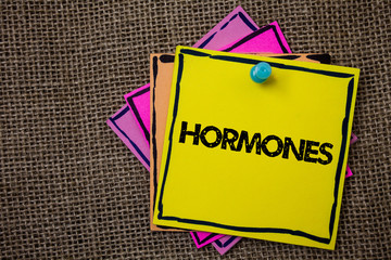 Word writing text Hormones. Business concept for Regulatory substance produced in an organism to...